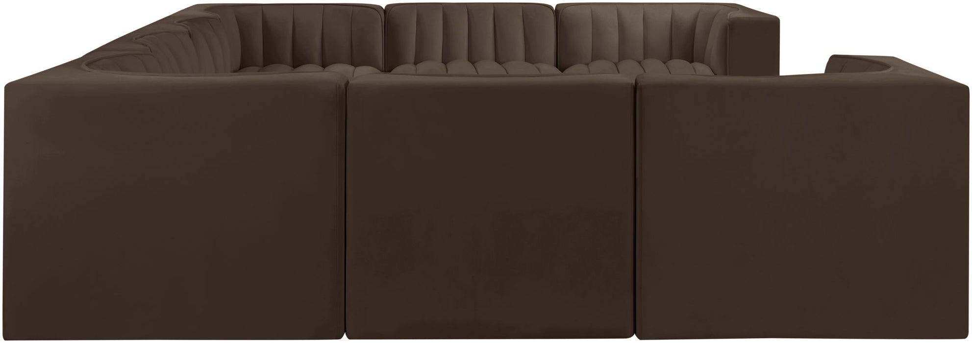 Rummi - Velvet Performance Fabric Upholstered Modular Sectional - Simple Home Plus