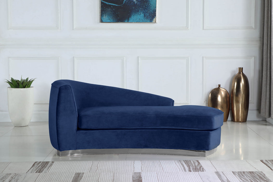 Julian - Chaise with Chrome Base - Simple Home Plus
