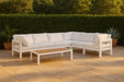Nizuc - Outdoor Patio 6 Piece Modular Sectional With White Frame - Simple Home Plus