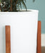 Dorcey - White / Brown - Planter Set (Set of 2) - Simple Home Plus
