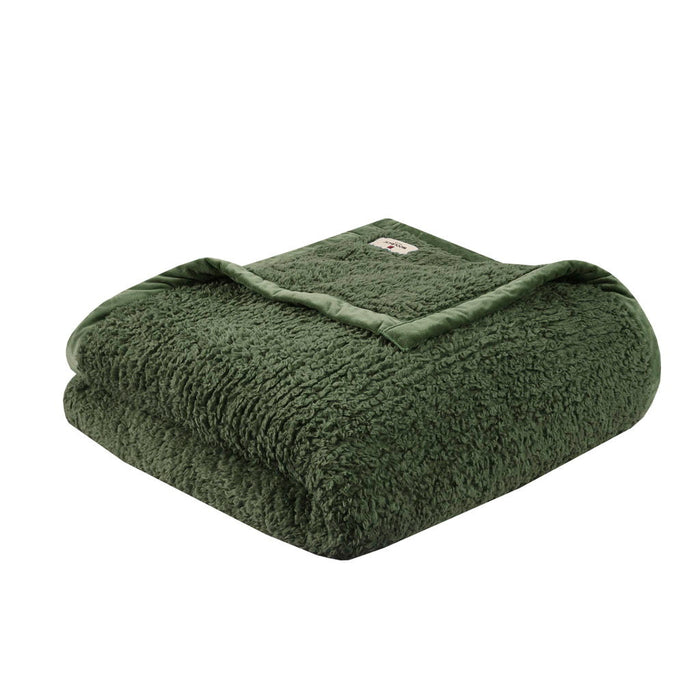 Burlington - Twin Berber Blanket - Green