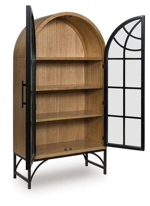 Gwenwich - Natural / Black - Accent Cabinet - Simple Home Plus