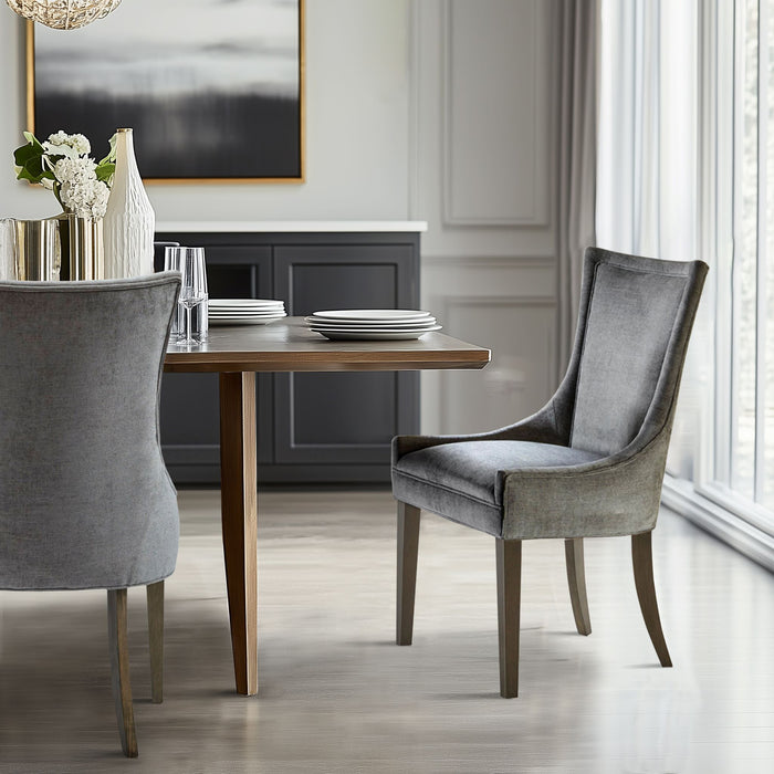 Ultra - Dining Side Chair (Set of 2) - Dark Gray - Simple Home Plus