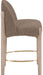 Torino - Counter Stool With Brushed Natural Base - Simple Home Plus