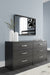 Finch - Black - Six Drawer Dresser - 29'' Height - Simple Home Plus