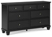 Lanolee - Black - Dresser - Simple Home Plus