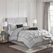 Laurel - Full Pieced Pleated 7 Piece Tufted Comforter Set - Gray - Simple Home Plus