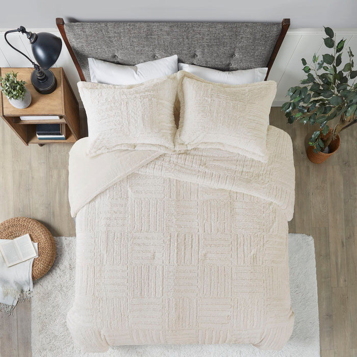 Arctic - King Down Alternative Comforter Mini Set - Ivory - Simple Home Plus