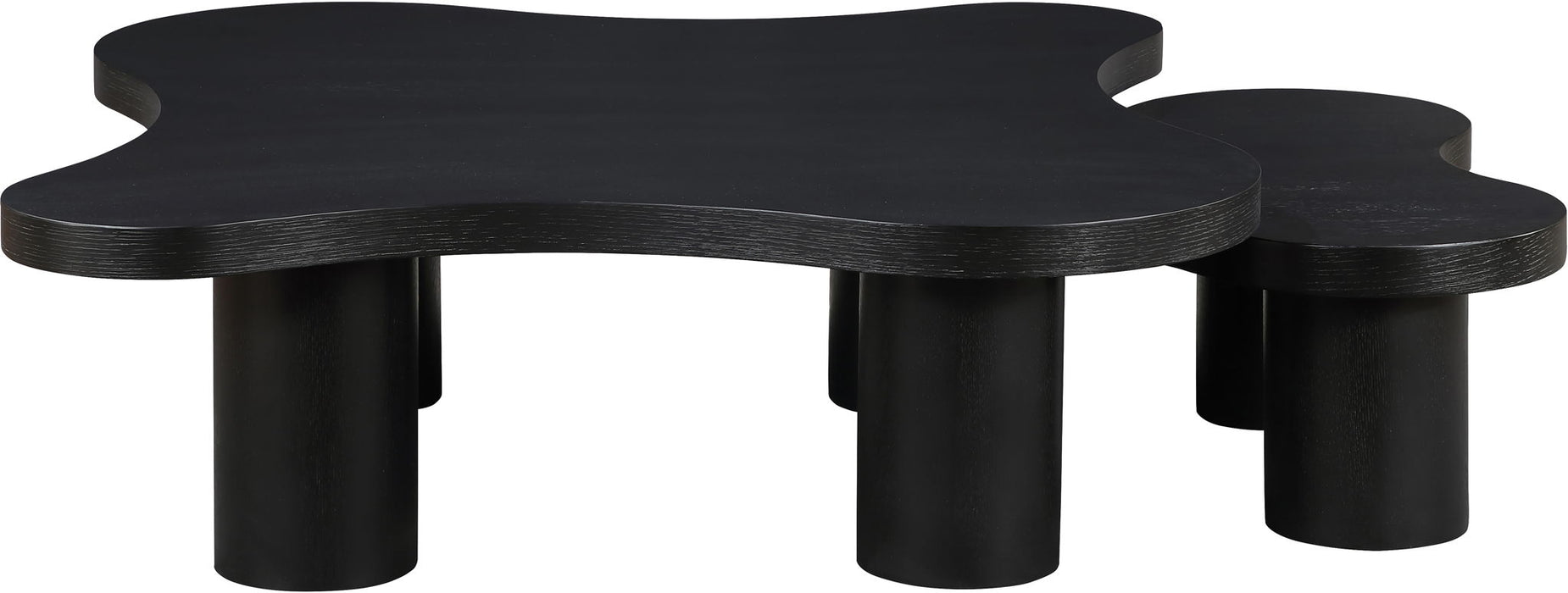 Cove - Oak Veneer And Solid Wood 2 Piece Coffee Table - Simple Home Plus