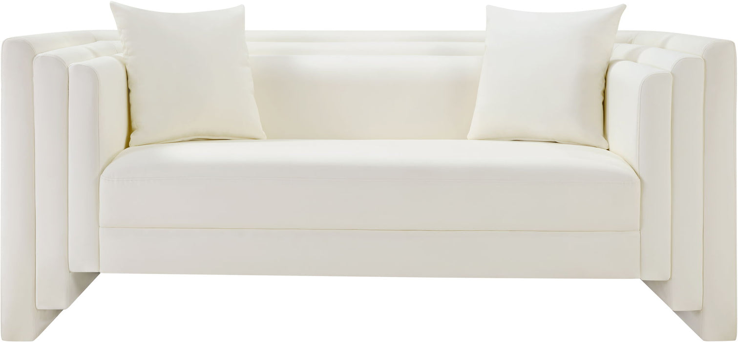 Everett - Vegan Leather Upholstered Loveseat - Simple Home Plus