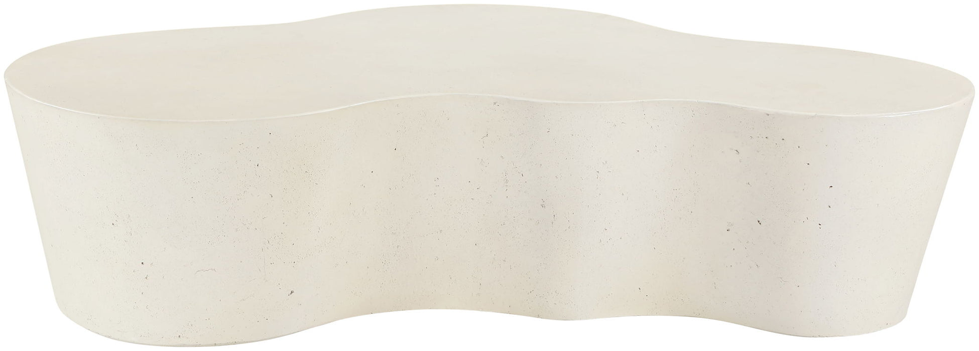 Monza - Concrete And Fiberglass Indoor / Outdoor Coffee Table - Cream - Simple Home Plus