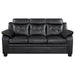 Finley - Upholstered Padded Arm Tufted Sofa - Black - Simple Home Plus