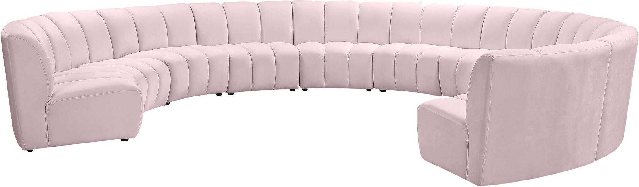 Infinity - 10 Piece Velvet Modular Sectional - Simple Home Plus