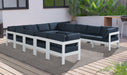 Nizuc - Outdoor Patio 12 Piece Modular Sectional With White Frame - Simple Home Plus