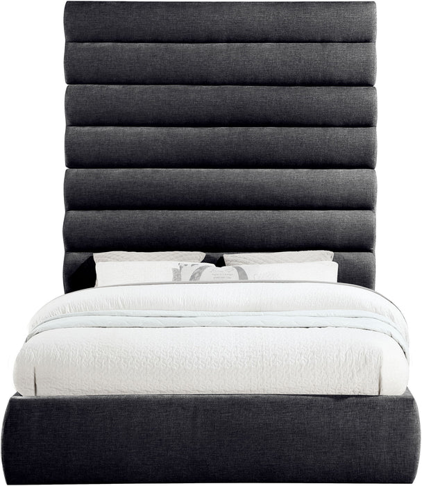 Adam - Chenille Fabric Bed With 89" Headboard - Simple Home Plus