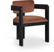 Sacha - Velvet Dining Chair With Black Base (Set of 2) - Simple Home Plus