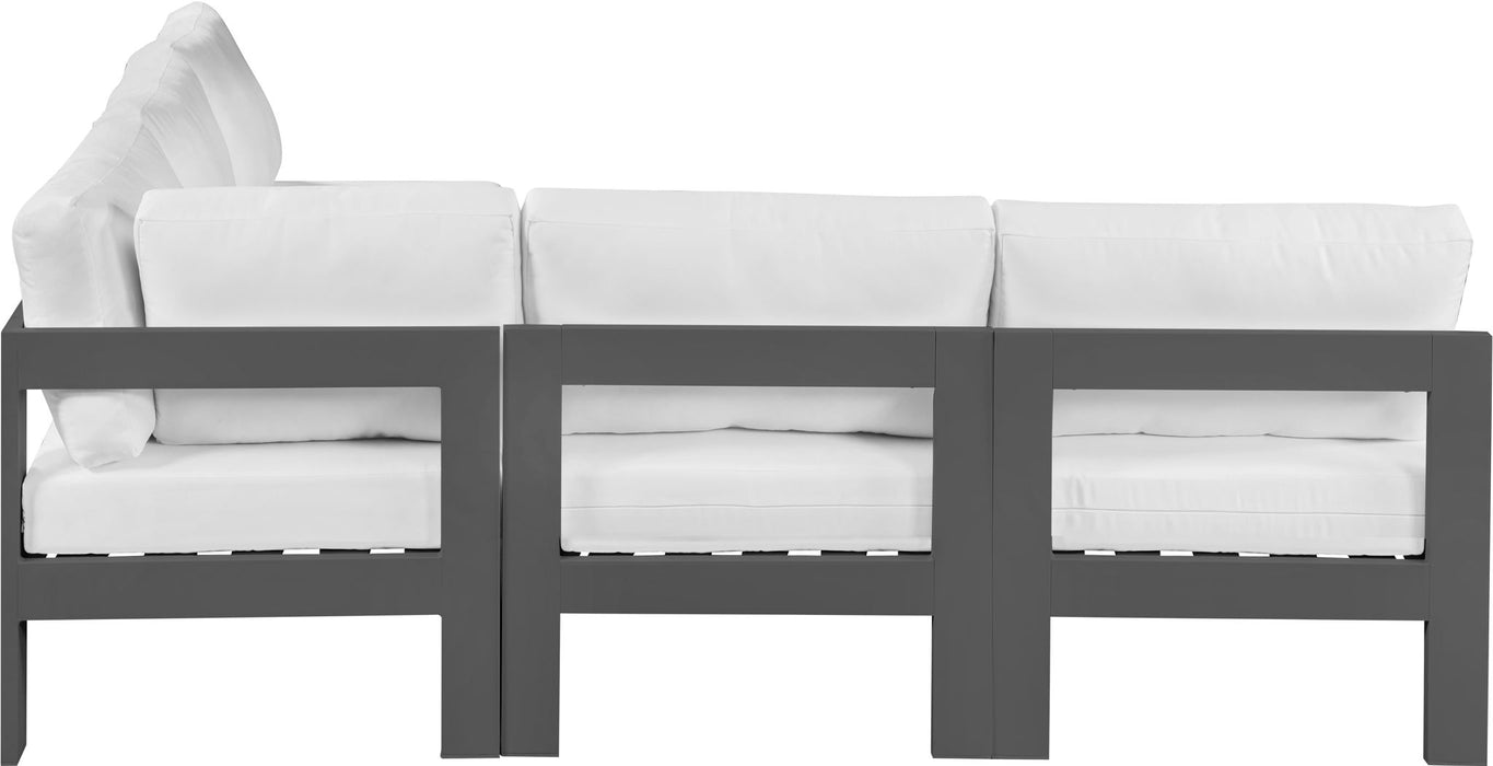 Nizuc - Outdoor Patio 5 Piece Modular Sectional With Gray Frame - Simple Home Plus
