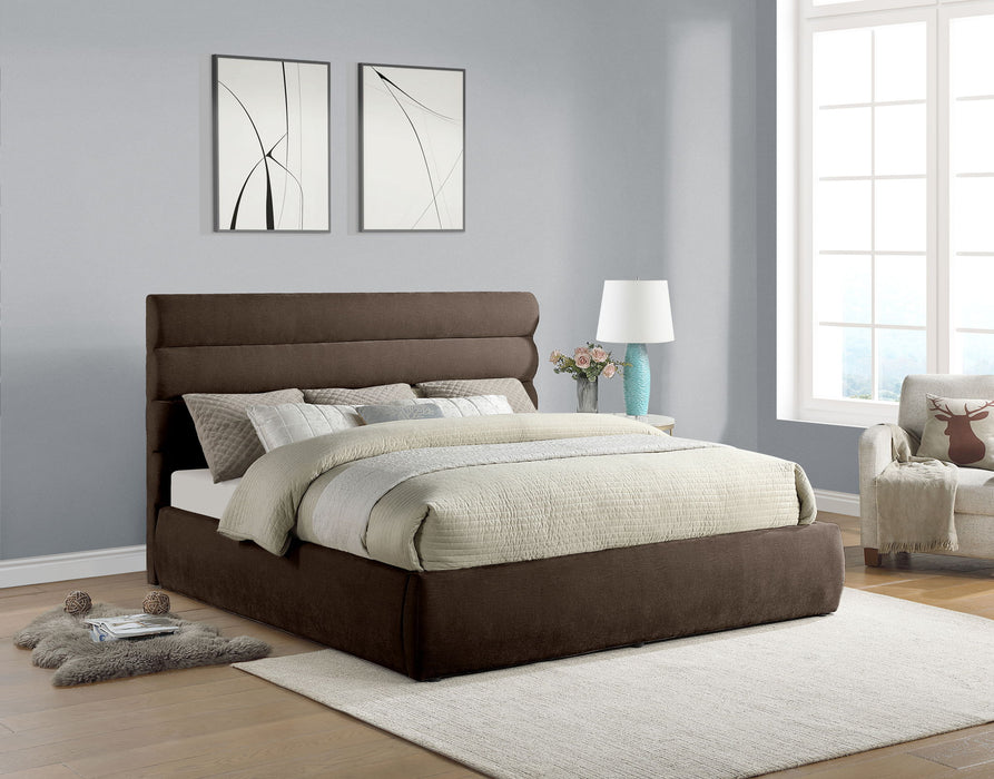 Adam - Chenille Fabric Bed With 52" Headboard - Simple Home Plus