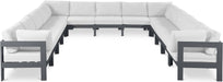Nizuc - Outdoor Patio 13 Piece Modular Sectional With Gray Frame - Simple Home Plus