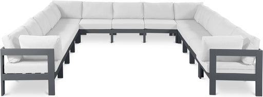 Nizuc - Outdoor Patio 13 Piece Modular Sectional With Gray Frame - Simple Home Plus