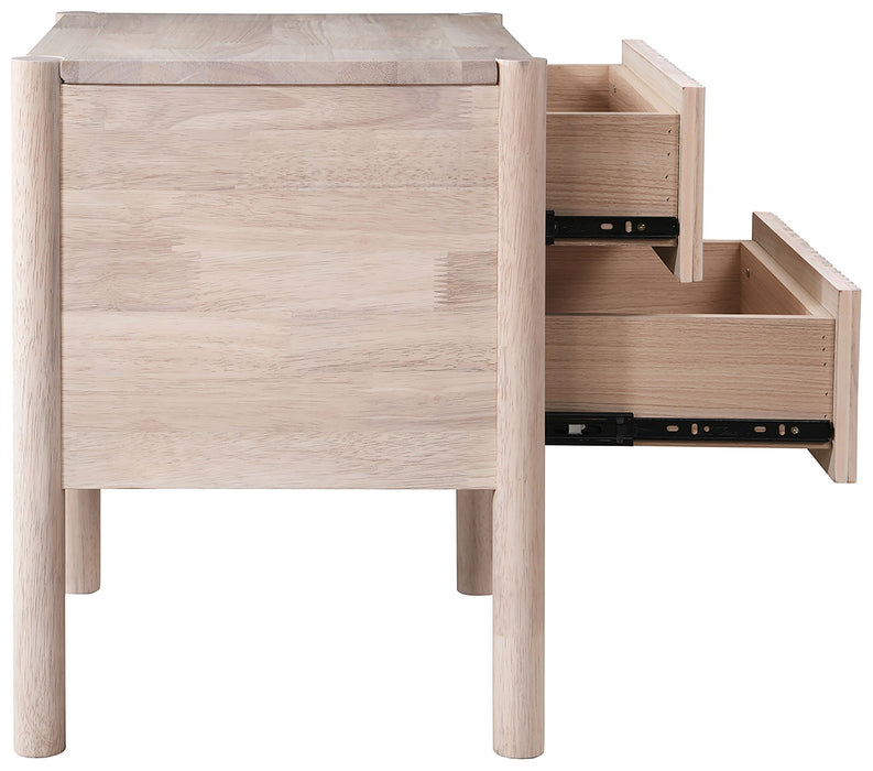 Kivo - Solid Wood Nightstand - Simple Home Plus