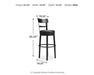 Valebeck - Tall Upholstered Swivel Barstool - Simple Home Plus