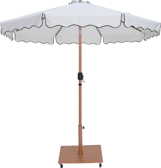 Amalfi - Aluminum Patio Umbrella - Light Brown Base / Light Brown Pole - Simple Home Plus