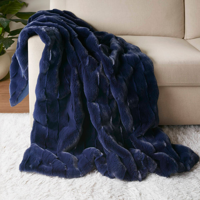 Vivienne - Throw - Navy - Simple Home Plus