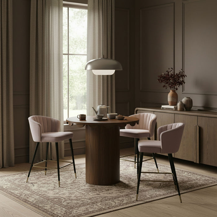 Dahlia - Solid Wood And Natural Cane Table - Simple Home Plus