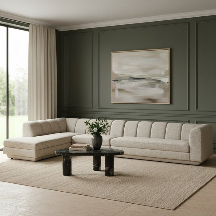 Modari - Sectional - Beige - Simple Home Plus