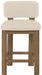 Paloma - Faux Leather Upholstered Counter Stool (Set of 2) - Brown Frame - Simple Home Plus