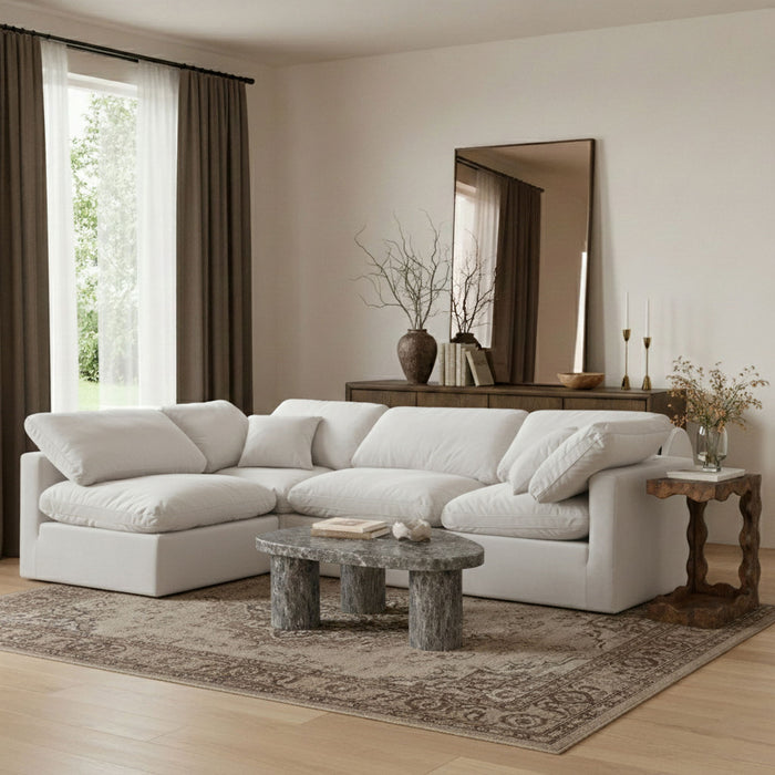 Indulge - Velvet 4 Piece Modular Sectional - Simple Home Plus