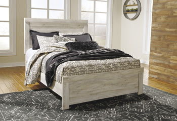 Bellaby - Queen Panel Rails - Whitewash - Simple Home Plus