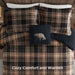 Alton - Down Alternative Comforter Set - Brown / Black - Simple Home Plus