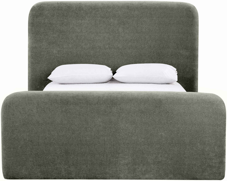 Fira - Chenille Fabric Upholstered Bed - Simple Home Plus
