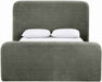 Fira - Chenille Fabric Upholstered Bed - Simple Home Plus