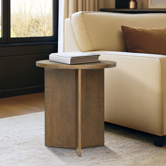 Sadie - Accent Table - Walnut Brown - Simple Home Plus