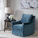 Deanna - Upholstered Swivel Accent Chair - Blue - Simple Home Plus