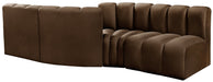 Arc - Velvet 4 Piece Sofa - Simple Home Plus