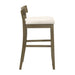 Merie - Modern Transitional Wood Bar Height Kitchen Bar Stool - Simple Home Plus