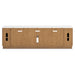 Camdill - XL TV Stand With Fireplace Option - Light Brown - Simple Home Plus