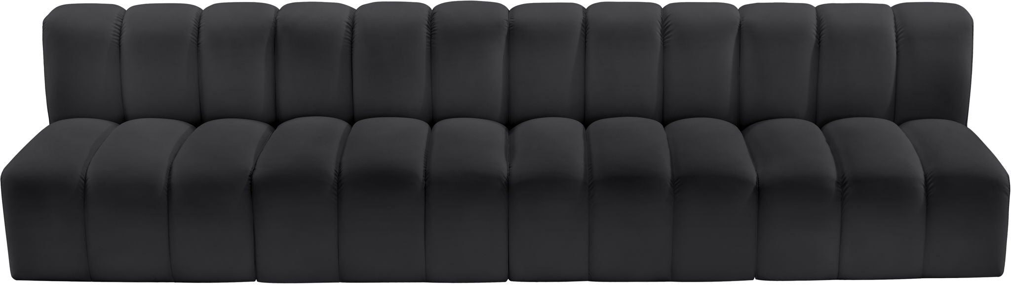 Arc - Faux Leather 4 Seats Modular Sofa - Simple Home Plus