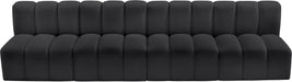 Arc - Faux Leather 4 Seats Modular Sofa - Simple Home Plus