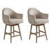 Jaxon - Solid Wood Upholstered 26" Counter Height Swivel Barstool - Simple Home Plus