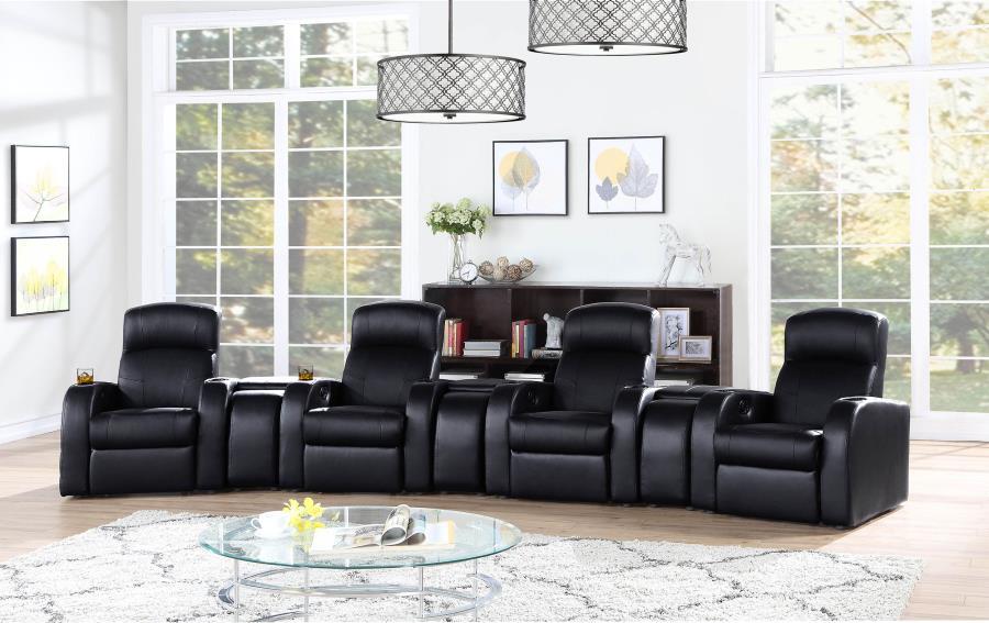 Cyrus - Upholstered Home Theater Seating - Simple Home Plus