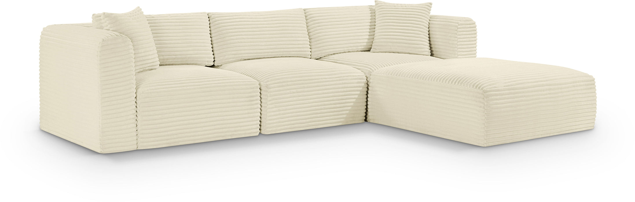 Shaggy - 4 Piece Modular Sectional - Simple Home Plus