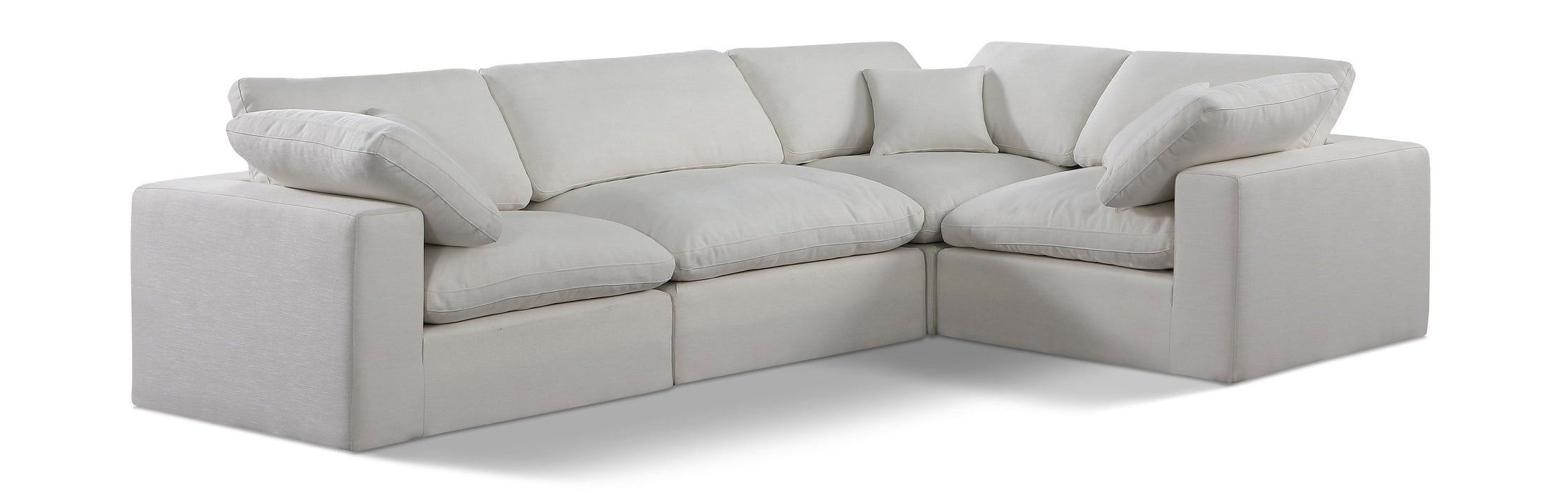 Comfy - 4 Piece Linen Fabric Modular Sectional - Simple Home Plus