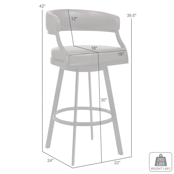 Saturn - Swivel Bar Stool - Mineral Legs