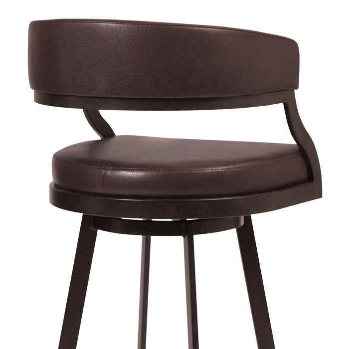 Saturn - Swivel Bar Stool - Auburn Bay Legs - Simple Home Plus