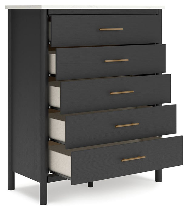 Cadmori - Five Drawer Wide Chest - Simple Home Plus